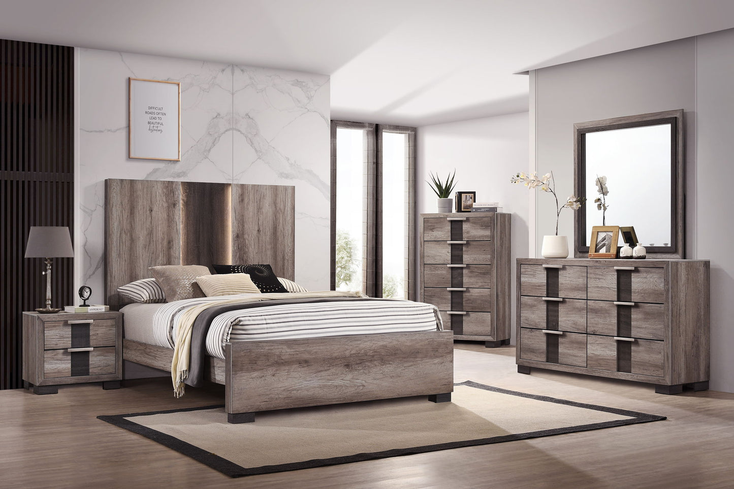 Rangley - Nightstand - Dark Gray