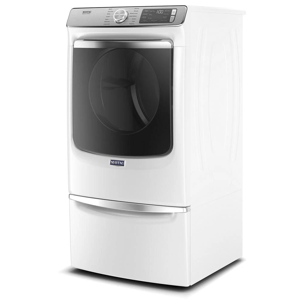 Smart Front Load Electric Dryer With Extra Power And Advanced Moisture Sensing Plus - 7.3 Cubic Feet - White