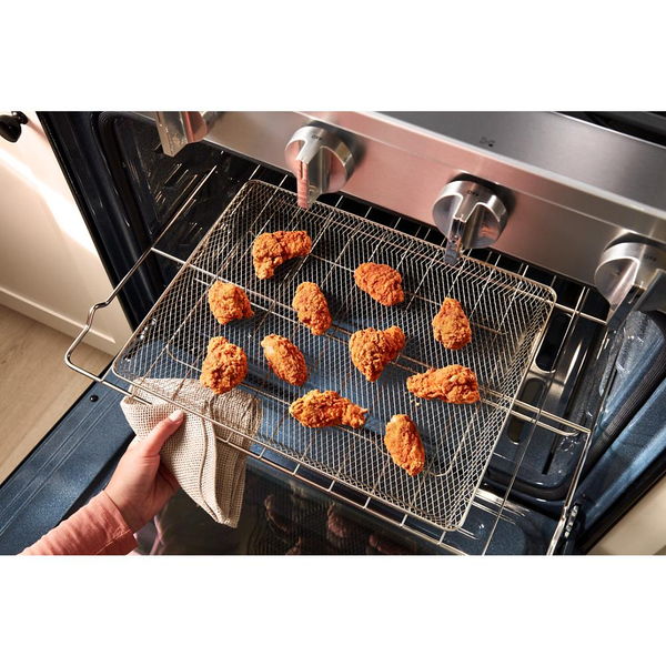 30" Gas Range With Air Cooking Technology, No Preheat Air Fry And Air Baking And Self Clean - Fingerprint Resistant Stainless Steel