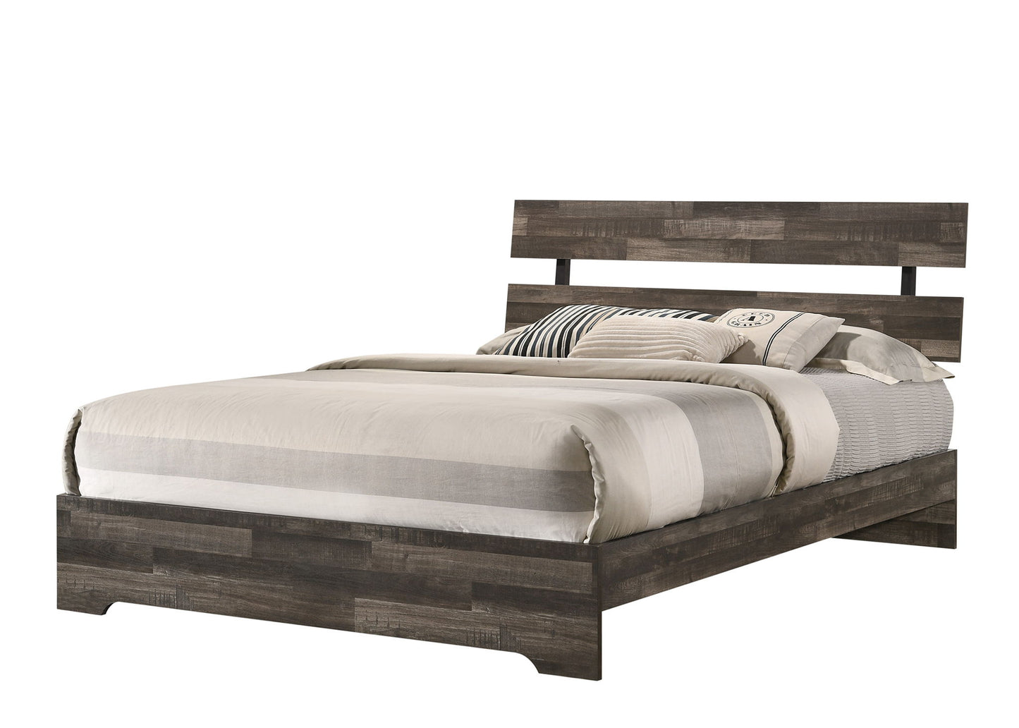 Atticus - Queen Bed In One Box - Brown