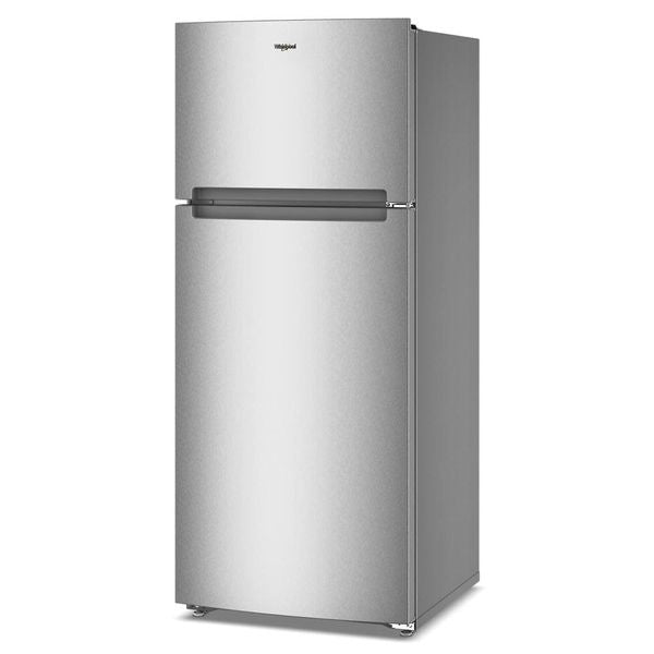 Whirlpool 28" Wide Top Freezer Refrigerator With Total Coverage Cooling, 18.0 Cu. Ft. - Fingerprint-Resistant Stainless Finish