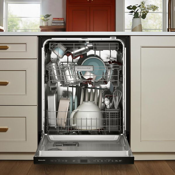 KitchenAid 360° Max Jets Third Rack Built-In Dishwasher With Advanced Prodry System, 44 dBA - Black Ore