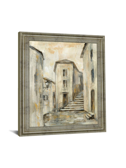 Golden Alleyway - 28" x 34" Framed Wall Art