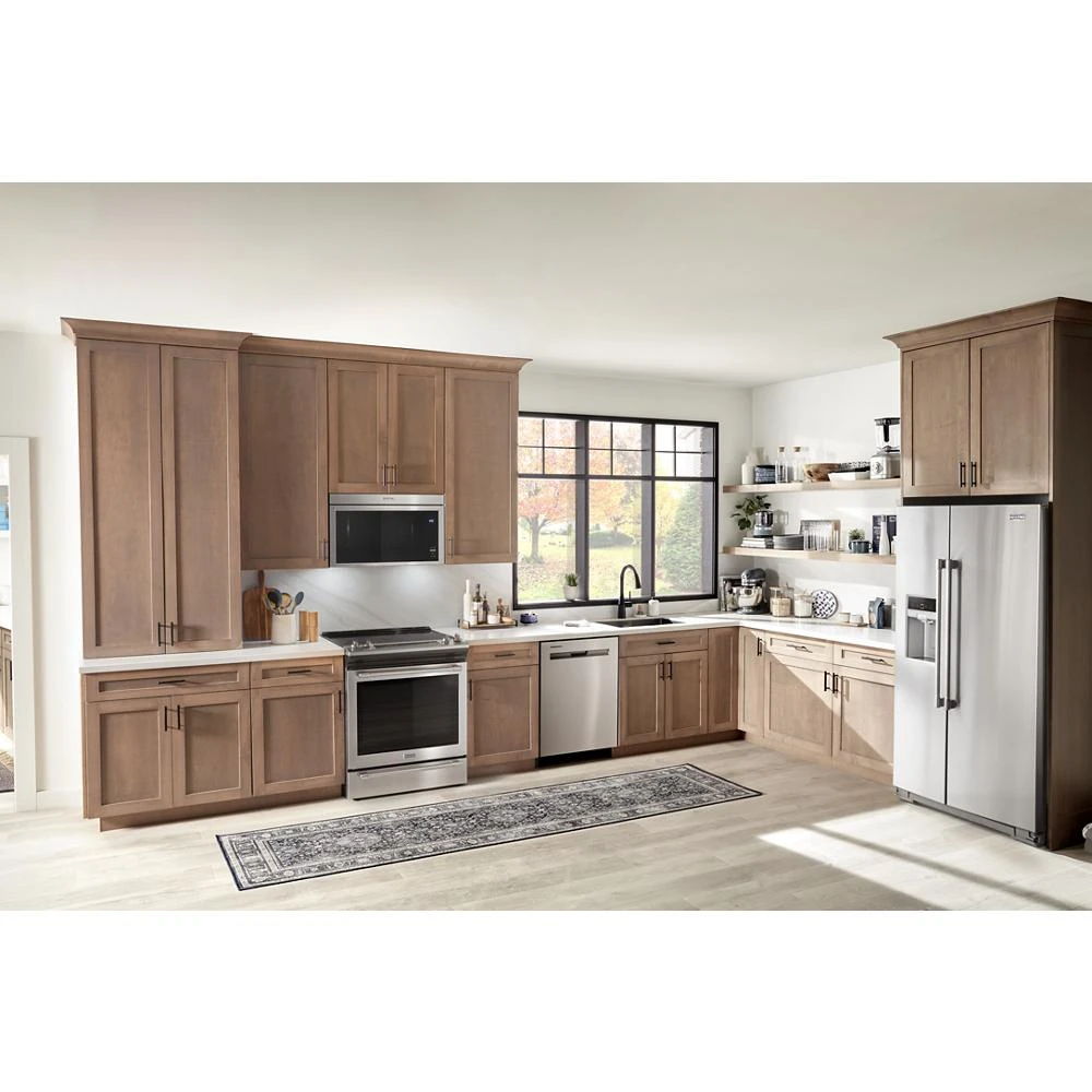 Over-The-Range Flush Built-In Microwave, 1.1 Cubic Feet - Fingerprint Resistant Stainless Steel