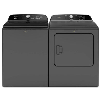 7.0 Cubic Feet Top Load Electric Dryer With Moisture Sensor - Volcano Black