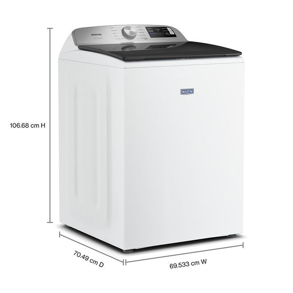 5.2 Cu. Ft. Top Load Agitator Washer With Extra Power And Smart Appliance - White