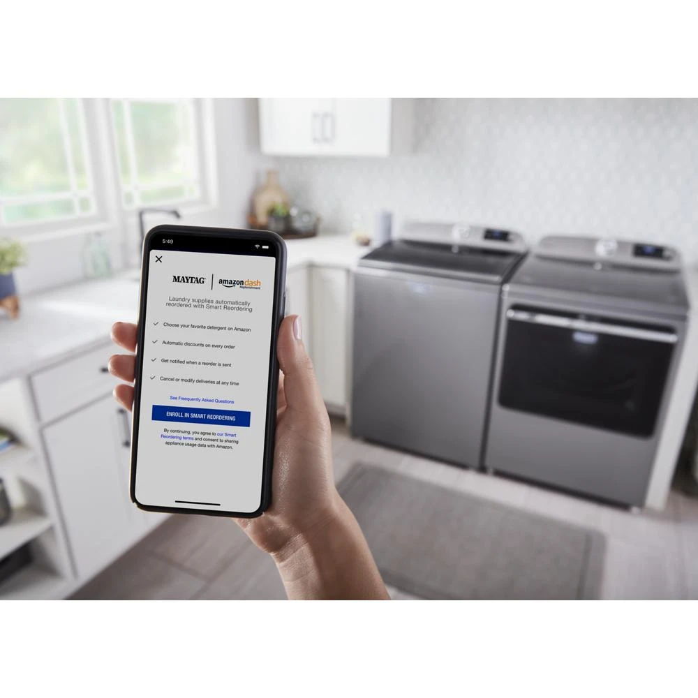 Smart Top Load Washer With Extra Power, 5.3 Cubic Feet - Metallic Slate