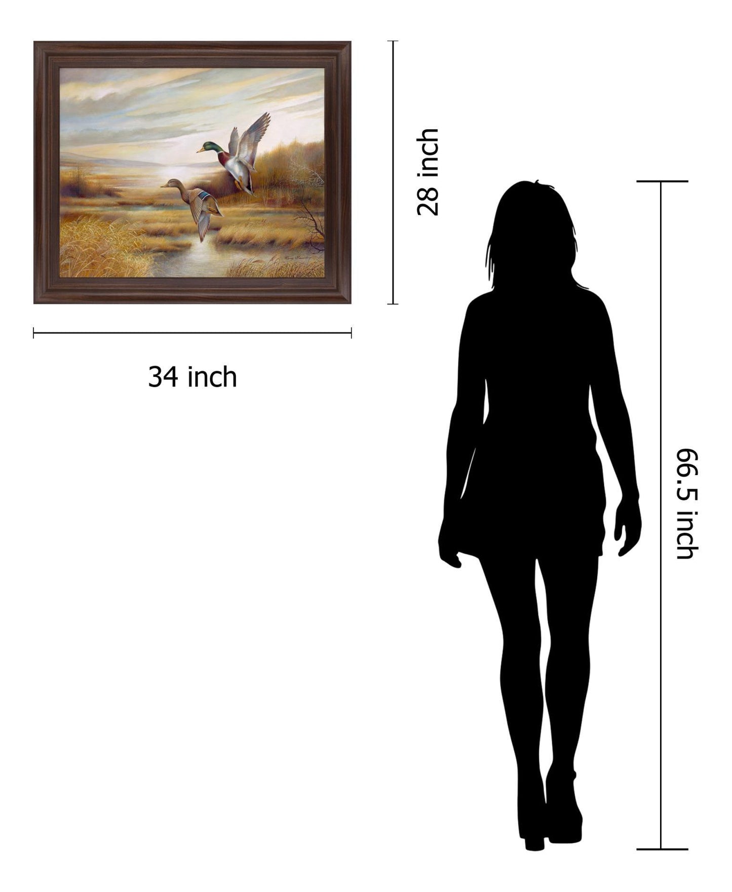 Autumn Marsh Duo - 28" x 34" Framed Wall Art