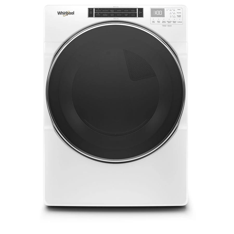 7.4 Cubic Feet Front Load Electric Dryer With Steam Cycles - White