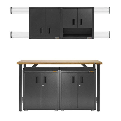Ready-to-Assemble Full-Door Modular GearBox - Hammered Granite