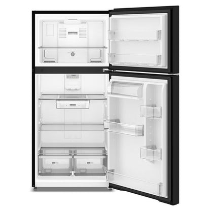 Whirlpool 30" Wide Top Freezer Refrigerator With Total Coverage Cooling, 19 Cu. Ft. - Black