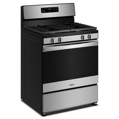 30" Gas Range With Crispy Mode And Dishwasher Safe Grates - Stainless