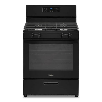 5.1 Cubic Feet Freestanding Gas Range With Broiler Drawer - Black