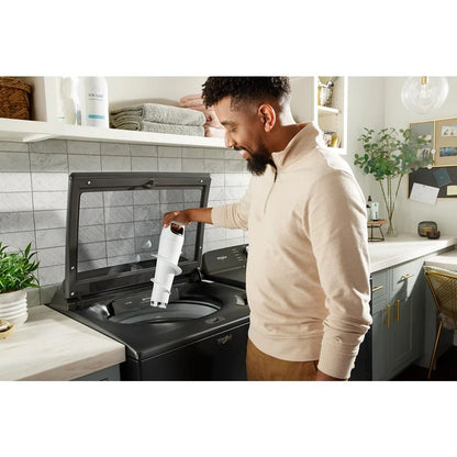 5.2-5.3 Cubic Feet Top Load Washer With Removable Agitator - Volcano Black