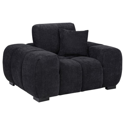 Octavia - Fabric Upholstered Track Arm Accent Chair