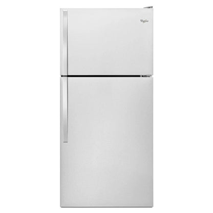 30" Wide Top Freezer Refrigerator - 18 Cubic Feet - Monochromatic Stainless Steel - 65,4" Height