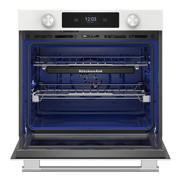 30" Smart Electric Single Wall Oven With Assisted Cooking Modes - White