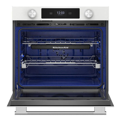 30" Smart Electric Single Wall Oven With Assisted Cooking Modes - White