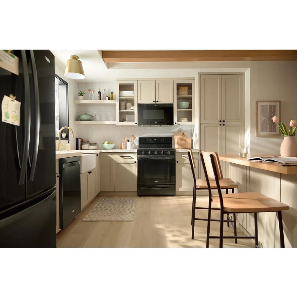 Air Fry Over- The-Range Oven With Flush Built-In Design - Black