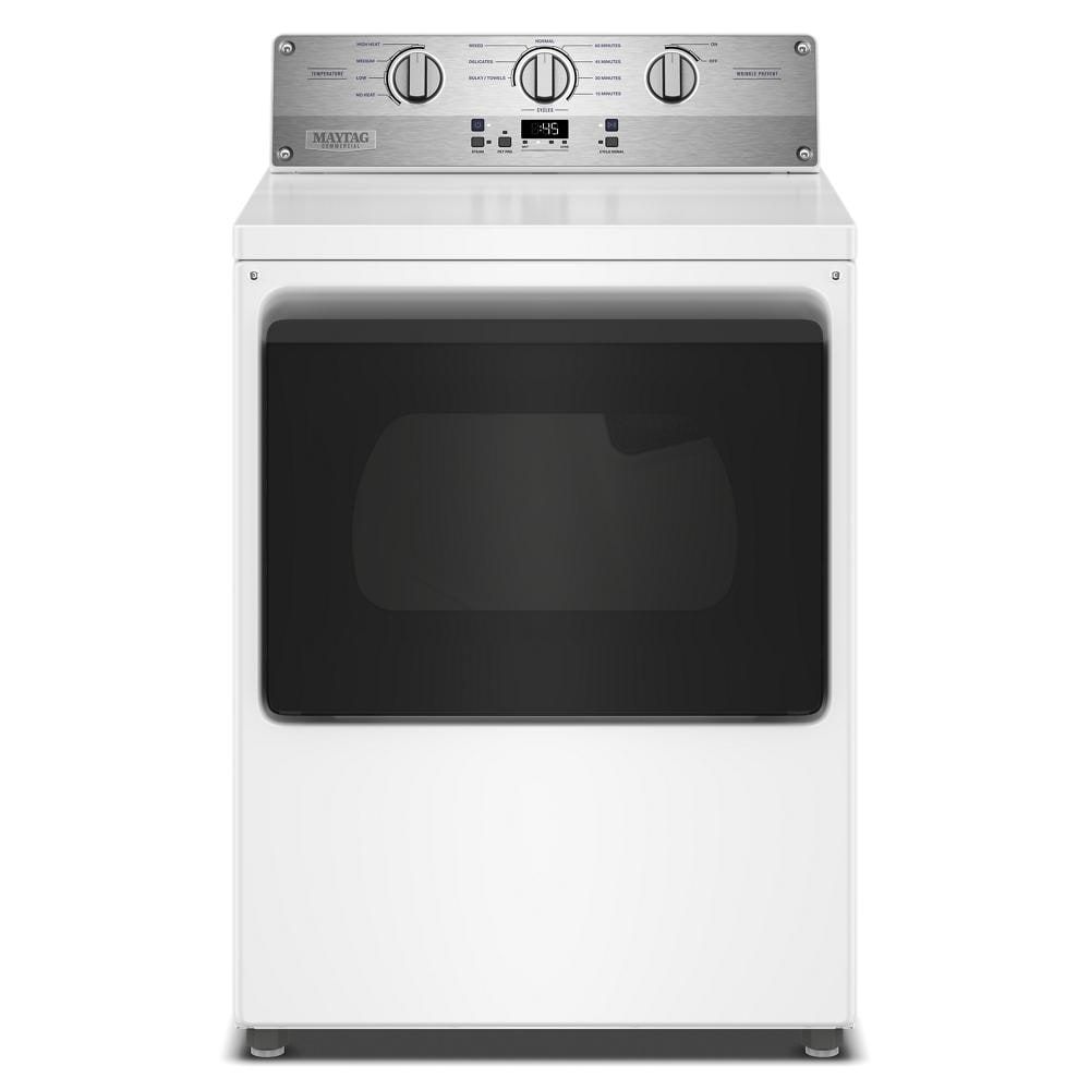 7.5 Cu. Ft. Commercial-Grade Elec Dryer - White