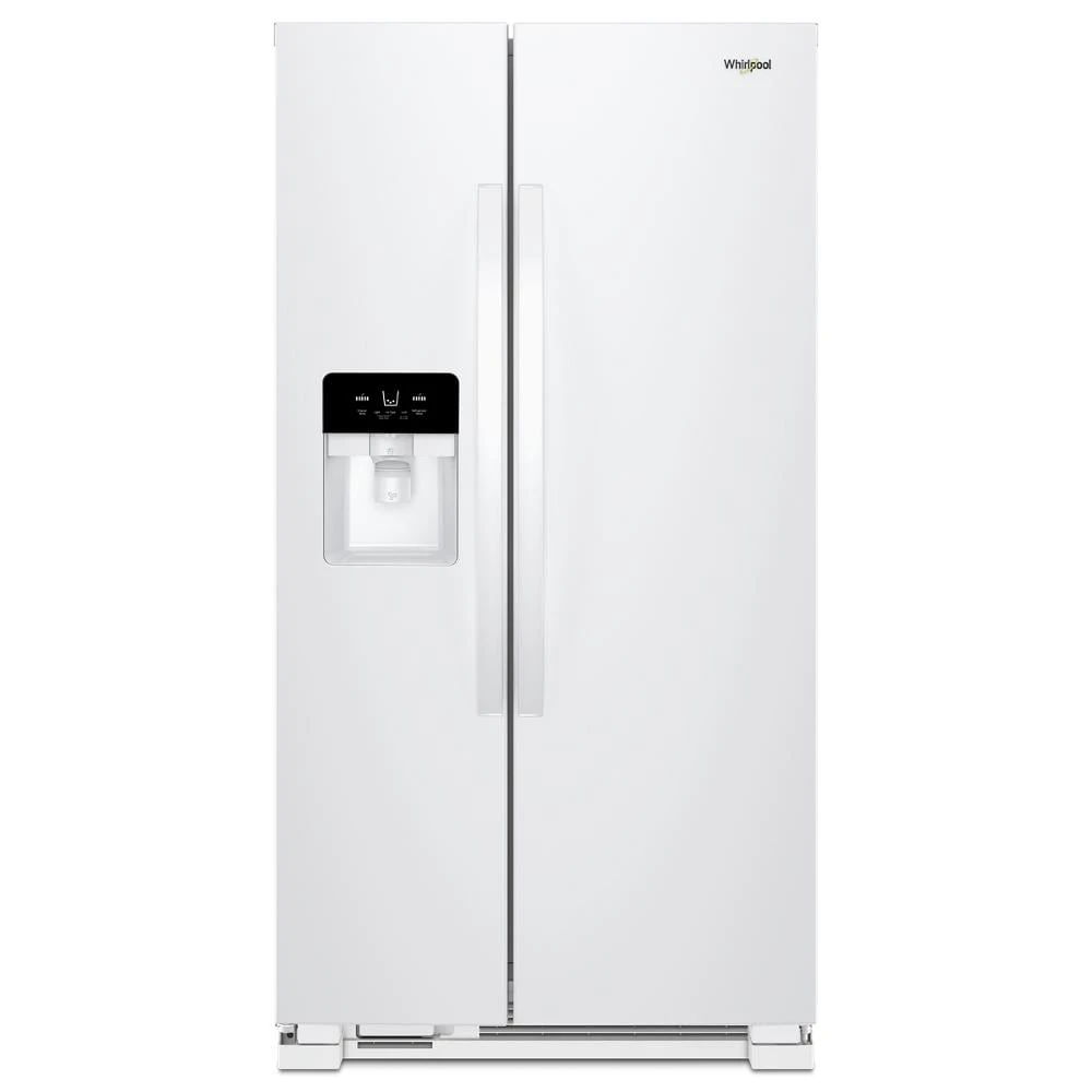 36" Wide Side-By-Side Refrigerator, 25 Cubic Feet - White