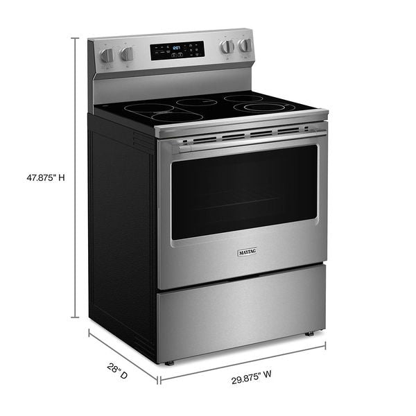 30" Wide Electric Range With No Preheat Air Fry And Air Baking - 5.3 Cu. Ft. - Fingerprint Resistant Stainless Steel