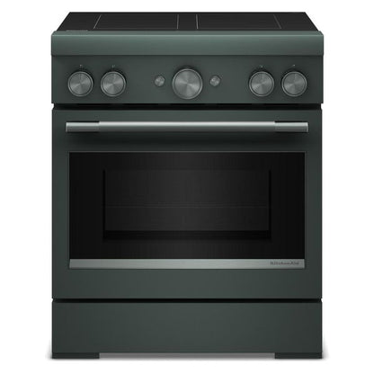 30" 4-Element Induction Freestanding Commercial-Style Range With Air Fry - Juniper