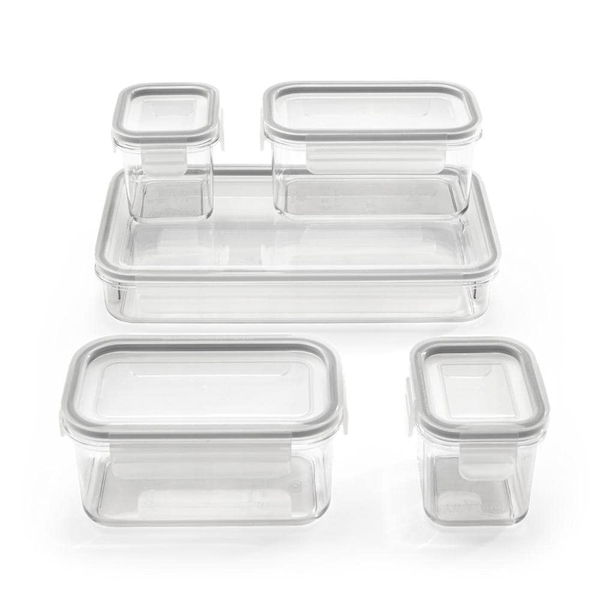 Refrigerator Prep And Store Bins For Storing Leftovers, Prep Foods, And Fresh Ingredients