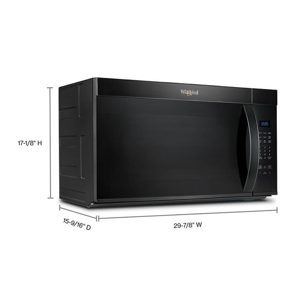 30" Wide Over The Range Microwave, 1.7 Cu. Ft. - Black