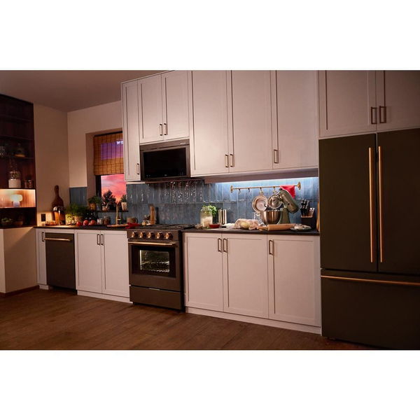 5.0 Cu. Ft. Smart Slide-In Gas Range With Convection Cooking Modes And 2-In-1 Burner - Black Ore
