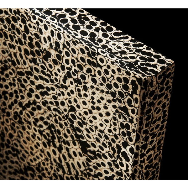 30" Elements Collection Custom Column Panel - Eggshell Snakeskin Black
