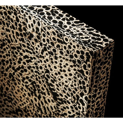 30" Elements Collection Custom Column Panel - Eggshell Snakeskin Black