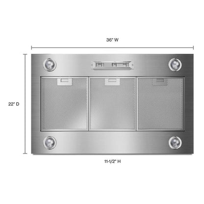 36" 585 Or 1170 CFM Motor Class Custom Hood Liner