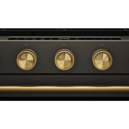 5.0 Cu. Ft. Smart Slide-In Gas Range With Convection Cooking Modes And 2-In-1 Burner - Black Ore