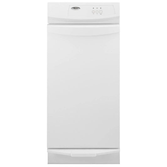 15" Convertible Trash Compactor - White-On-White