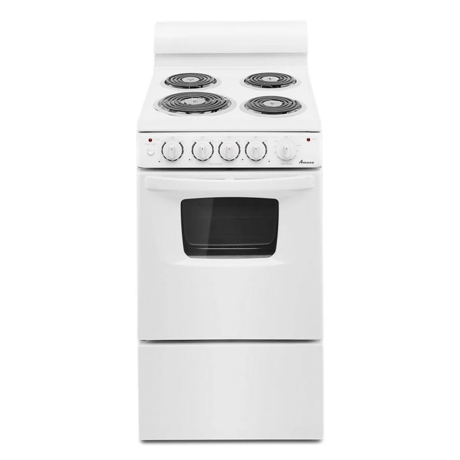 20" Electric Range Oven With Versatile Cooktop - White