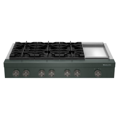 Kitchenaid 48" 6-Burner Gas Commercial-Style Rangetop With Griddle - Juniper