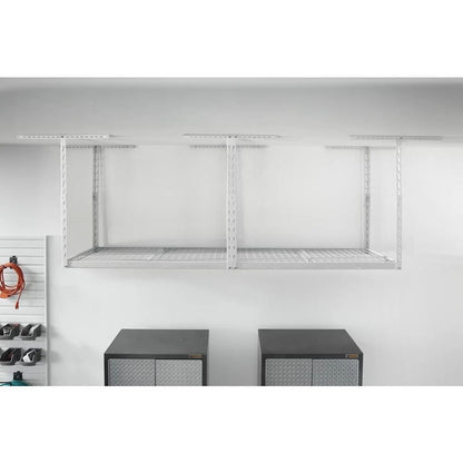 Overhead Gearloft Storage Rack 2 X 8 Feet - Hammered White