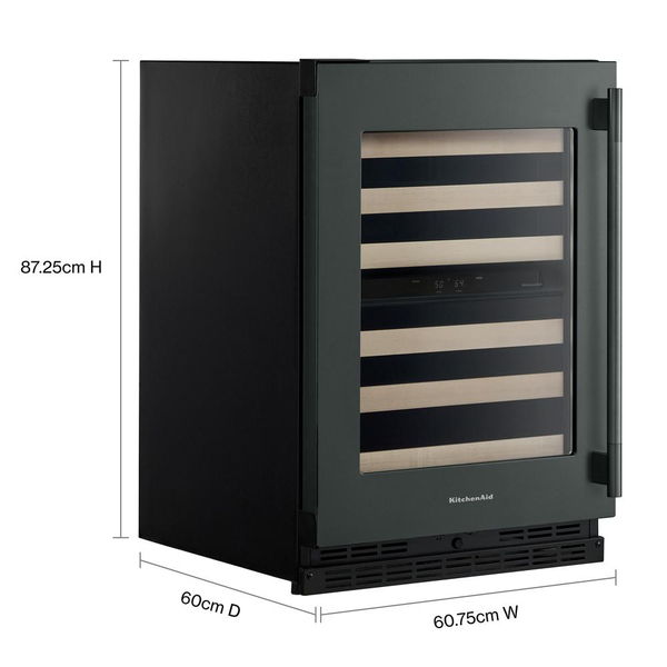 24" Undercounter Wine Cellar With Full-Extension Wood-Front Racks - Juniper