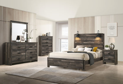 Carter - Queen Bed In One Box - Brown
