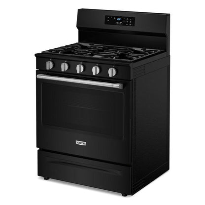30" Wide Gas Range With Steam Clean - 5.0 Cu. Ft. - Black