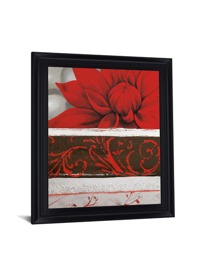 Crimson Blossom - 28" x 34" Framed Wall Art