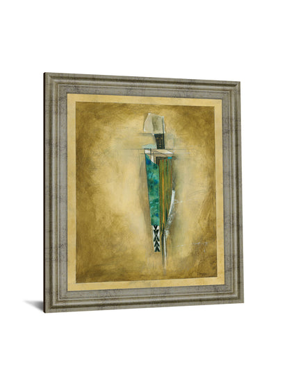 Golden Echo - 28" x 34" Framed Wall Art - Gold