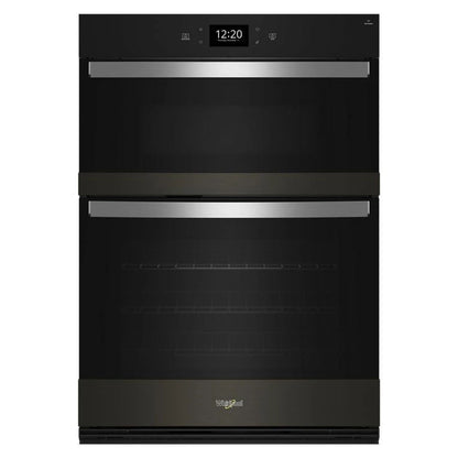 6.4 Cubic Feet Wall Oven Microwave Combo With Air Fry - Black Stainless Steel With PrintShield Finish