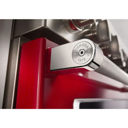 48'' Smart Commercial-Style Gas Range With Griddle - Passion Red