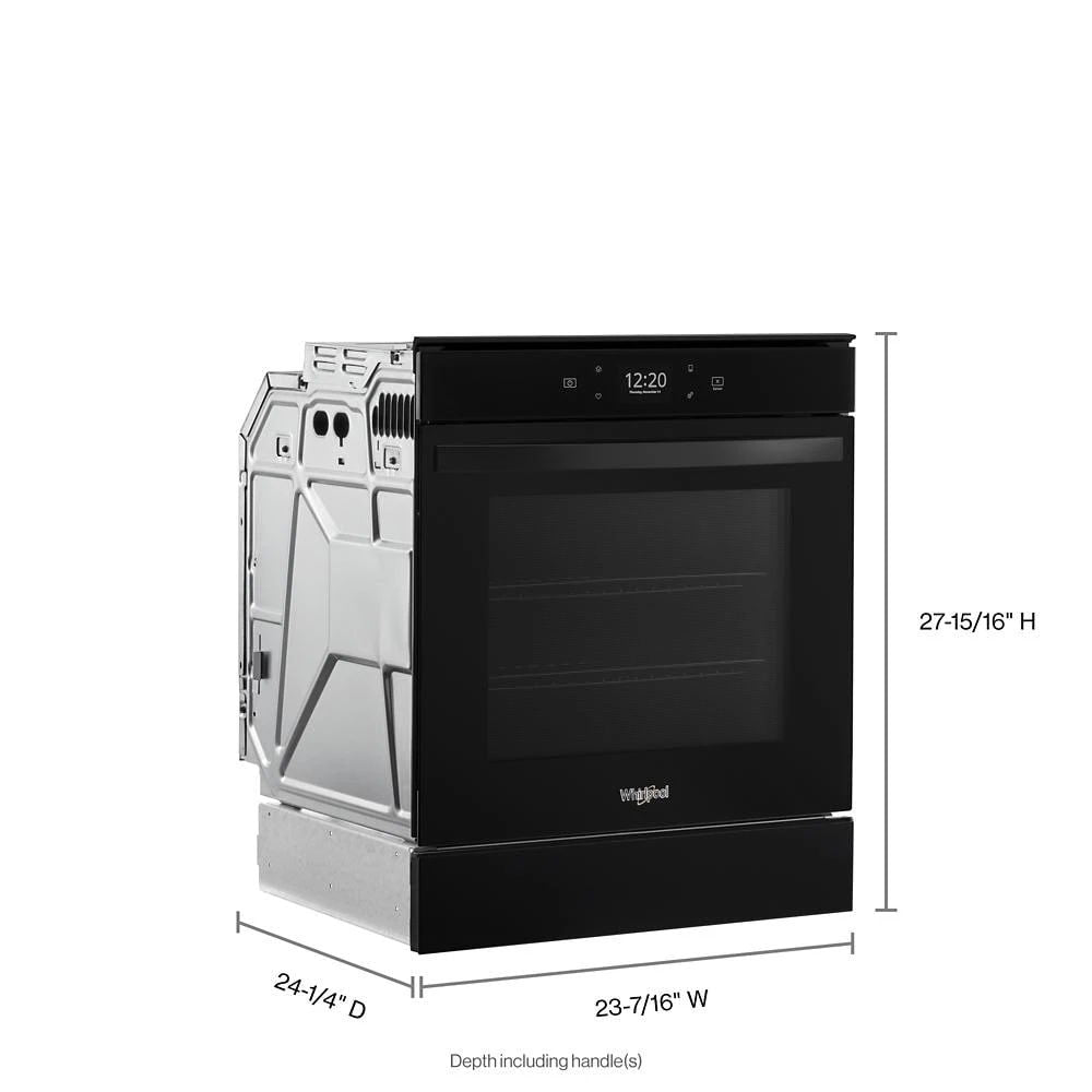 2.9 Cubic Feet 24" Convection Wall Oven - Black