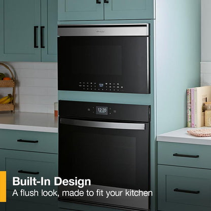30" Built-In Smart Multifunctional Microwave Oven With Air Fry, 1000 Watts - Black Stainless Finish
