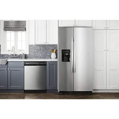 33" Side-By-Side Refrigerator With Dual Pad External Ice And Water Dispenser