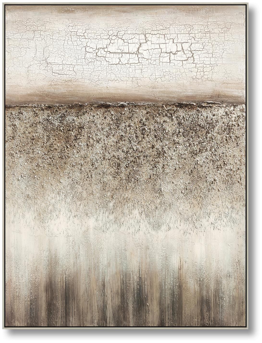 Earthen Layers Harmony - 35" x 47" Framed Wall Art