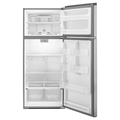 28" Wide Refrigerator Compatible With The EZ Connect Icemaker Kit, 18 Cubic Feet - Steel